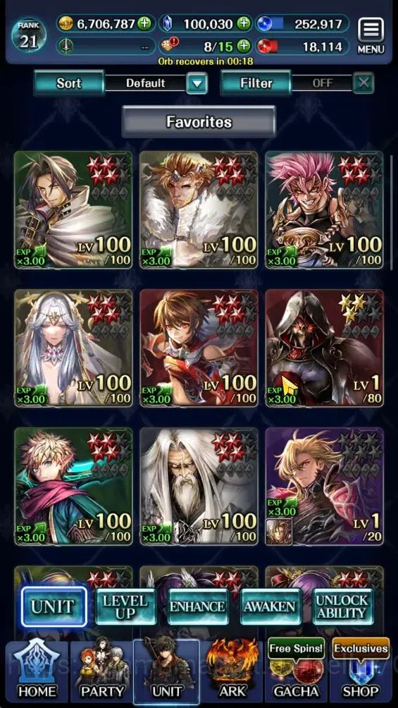 Last Cloudia Accounts GLOBAL|Rank 21|100K Crystal|Top Tier Unit [A Rolan image 1