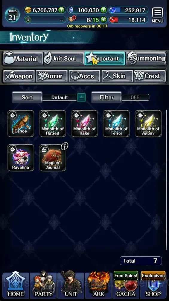 Last Cloudia Accounts GLOBAL|Rank 21|100K Crystal|Top Tier Unit [A Rolan image 12