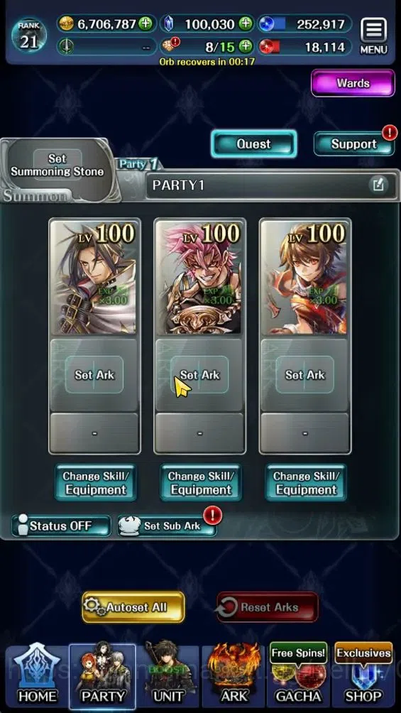 Last Cloudia Accounts GLOBAL|Rank 21|100K Crystal|Top Tier Unit [A Rolan image 5