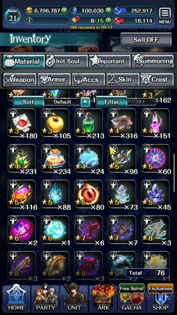 Last Cloudia Accounts GLOBAL|Rank 21|100K Crystal|Top Tier Unit [A Rolan image 9