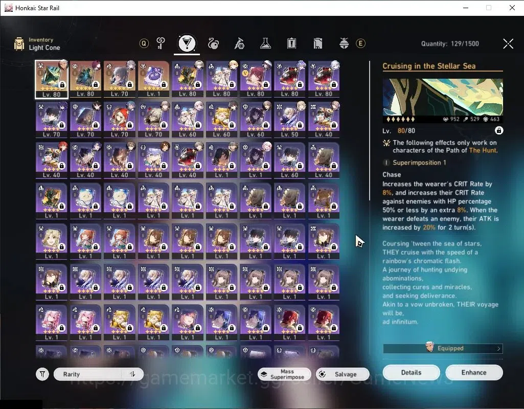 Honkai Star Rail Accounts Asia|TL 69|9 Limited|SW999,Yao Guang,Firefly,Arche image 5