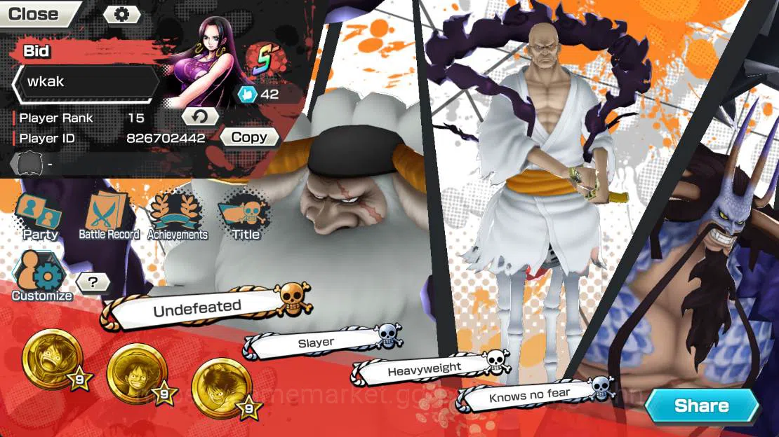 One Piece Bounty Rush Accounts Others GLOBAL|EX 3| St ethanbaron, Onighasima kaido, St jaysaturn more detail check SS 10