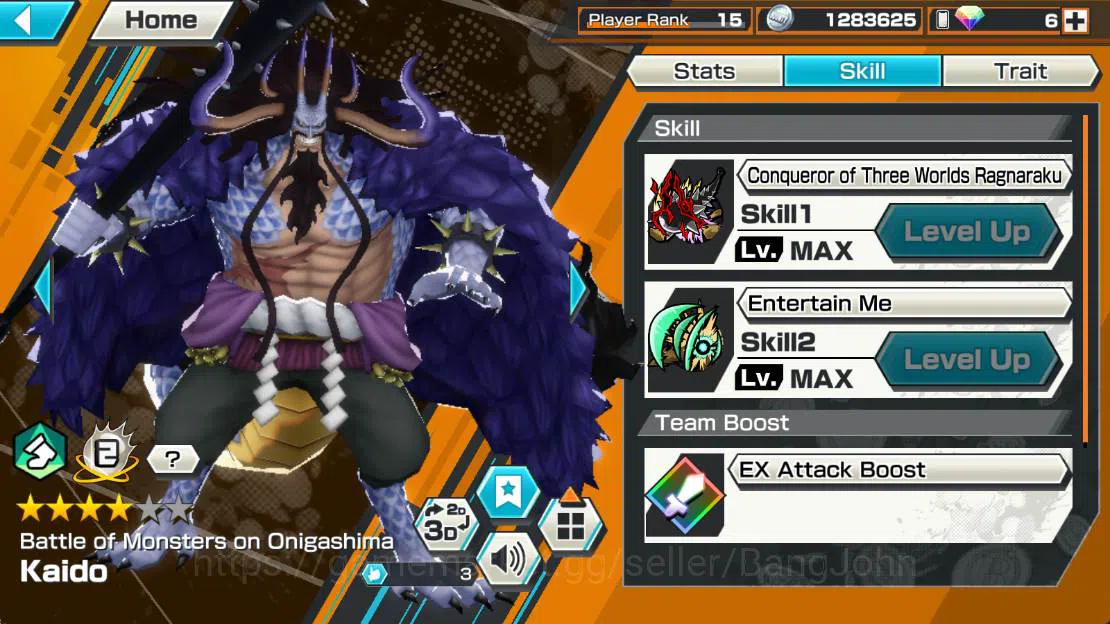 One Piece Bounty Rush Accounts Others GLOBAL|EX 3| St ethanbaron, Onighasima kaido, St jaysaturn more detail check SS 3