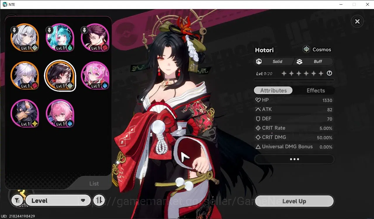 Neverness to Everness Accounts GLOBAL SEA|HL 3|2 SSR Hotori, Baicang +1 S-Class Char Box|5 SR|1 S Arc|Selector ON|5 Blue 2