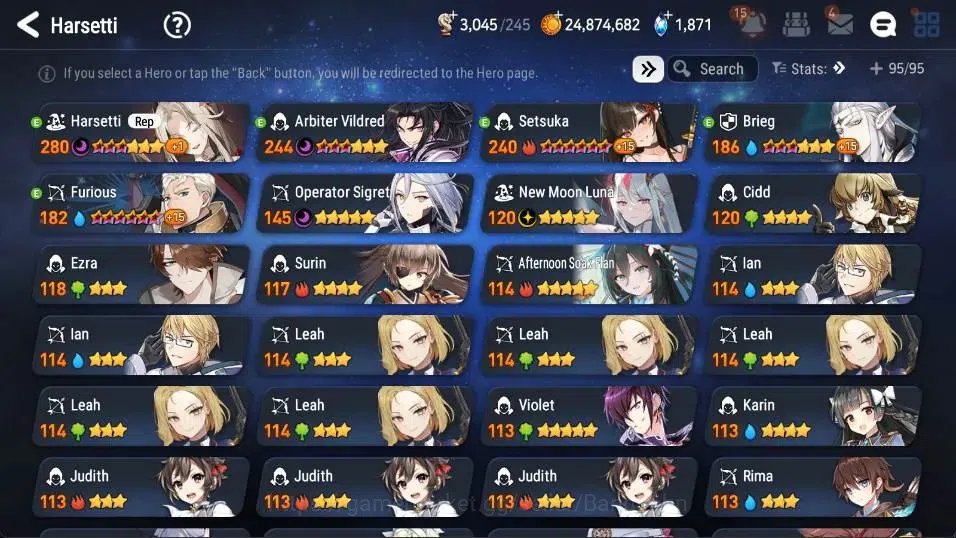 Epic Seven Accounts Global Unverif|New Era|4 ML[NM Luna,Harsetti,B Hwa image 16