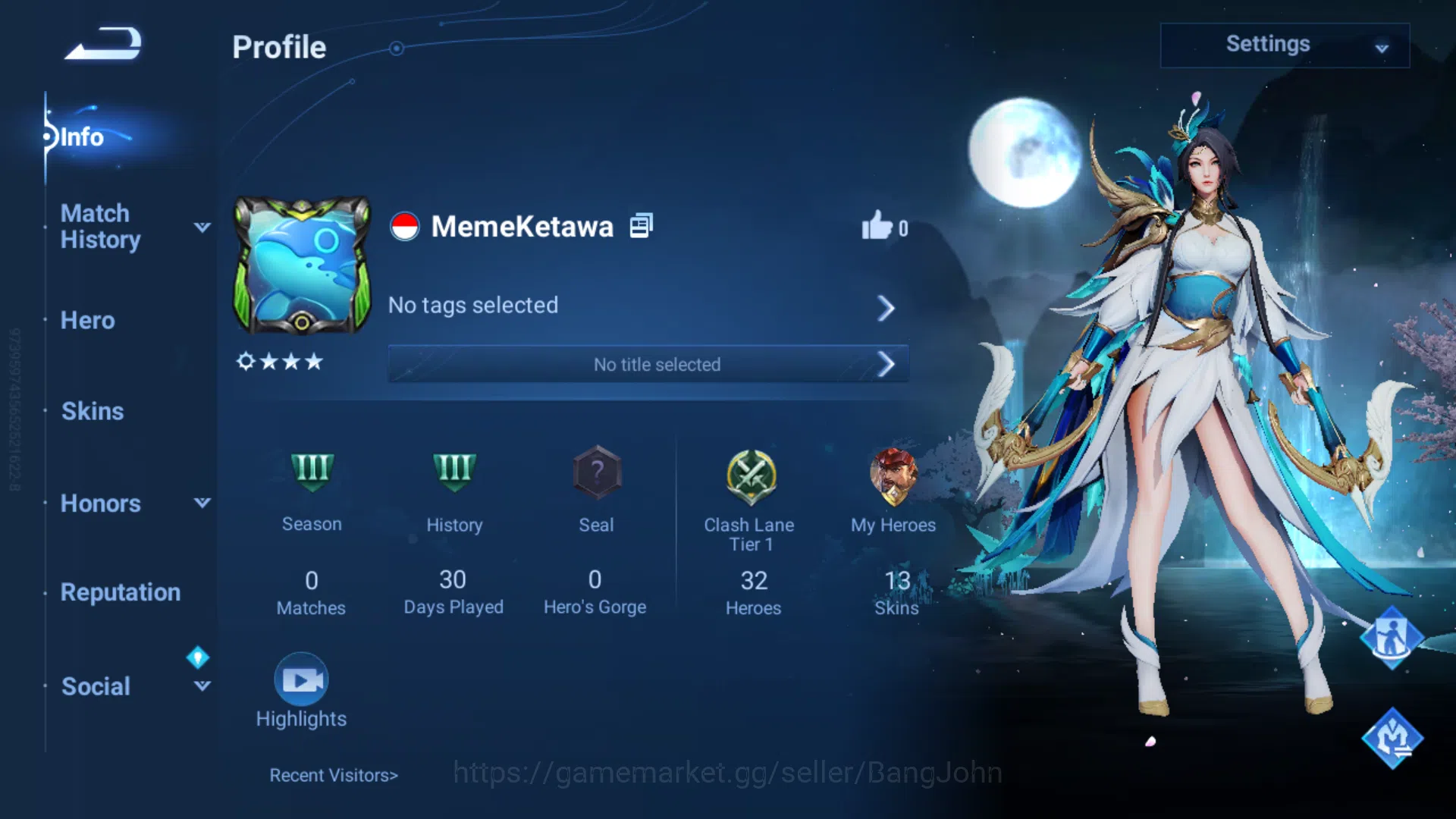 Starter Global | Hero 32 | Skin 13 | Legend Consort Yu , Legend Lady Sun , Lom Guiguzi HOK015B Honor of Kings Others Starter Global | Hero 32 | Skin 13 | Legend Consor image 1