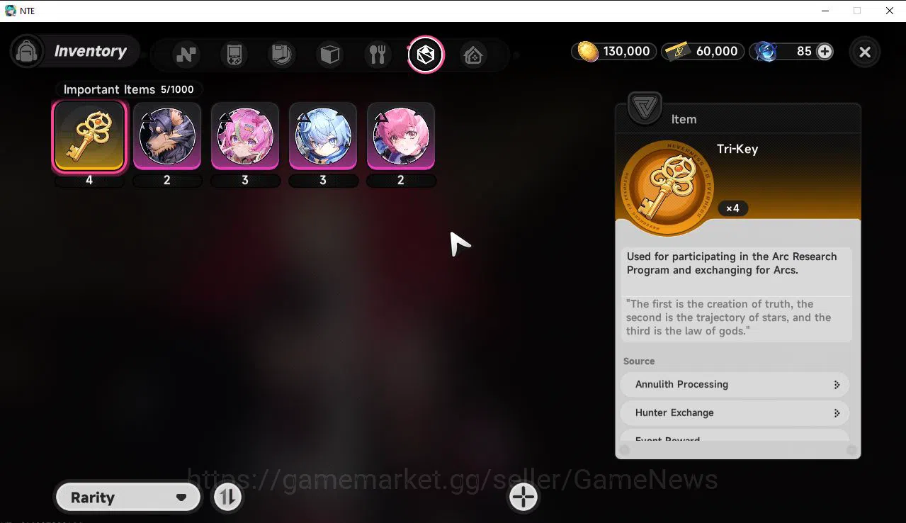Neverness to Everness Accounts GLOBAL ASIA|HL 3|1 SSR Limited Nanally +1 S Arc| 6 image 4