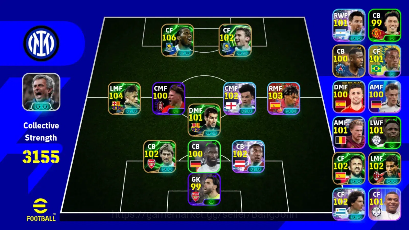 eFootball Accounts Mobile|PW 3155|Epic Drogba,Neymar,Shevchenko,Sergi image 7