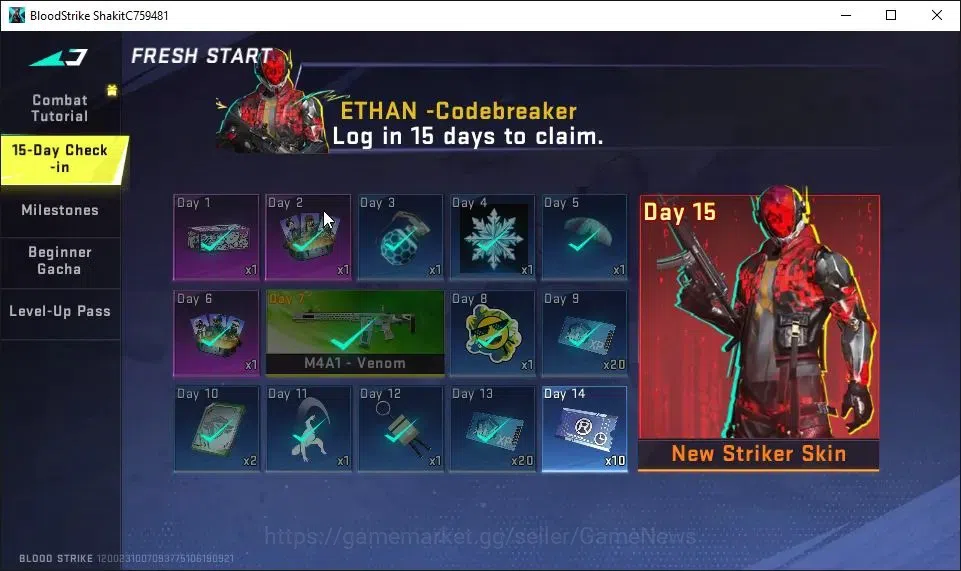 Blood Strike Accounts ASIA|Starter|Melee ULTRA Talon Knife-Sactum|ULTRA image 11