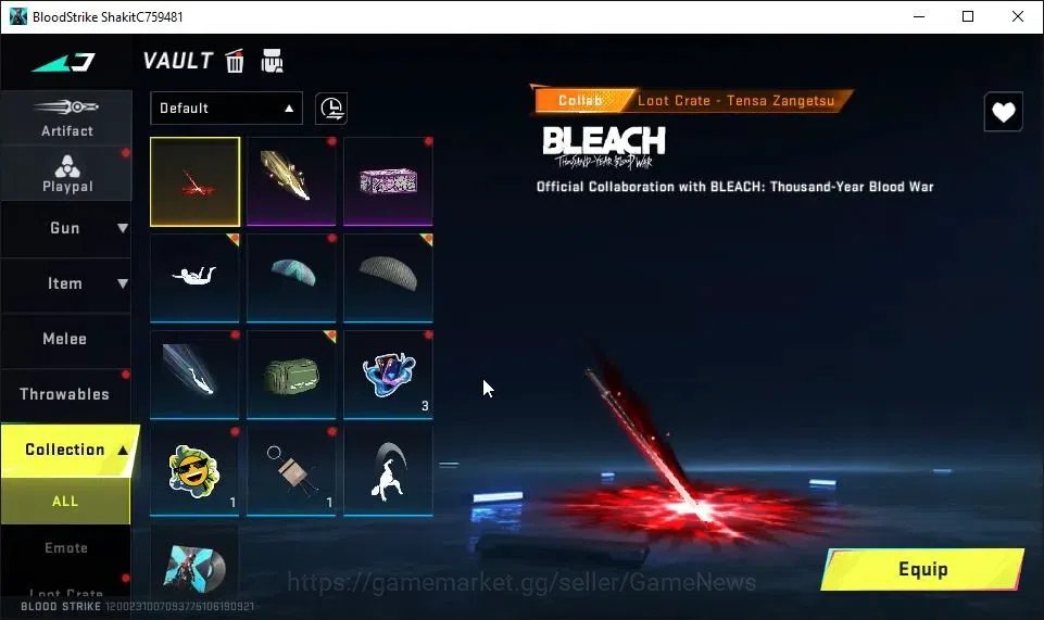 Blood Strike Accounts ASIA|Starter|Melee ULTRA Talon Knife-Sactum|ULTRA image 8