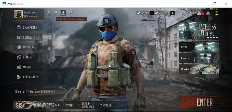 Arena Breakout Accounts MOBILE|Lv30|SV 39.7M|CV 31.3M|Rebel Glasses,Maelst image 1
