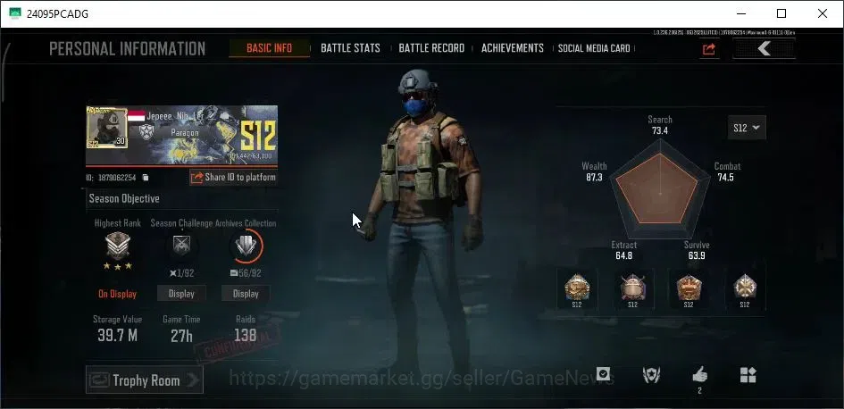 Arena Breakout Accounts MOBILE|Lv30|SV 39.7M|CV 31.3M|Rebel Glasses,Maelst image 2