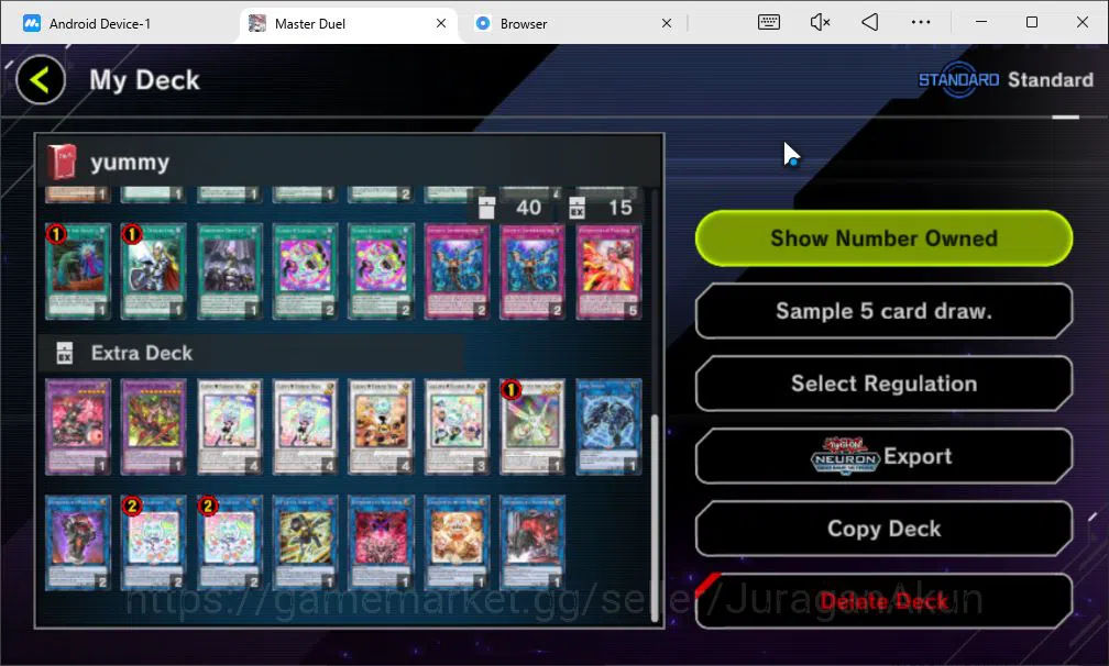 Yu-Gi-Oh! Master Duel Accounts Starter Lv 18 | 18 Deck|Dracotail,  Yummy, Fiendsmith, Resonator, Raidraptor, Etc|Ranked 11