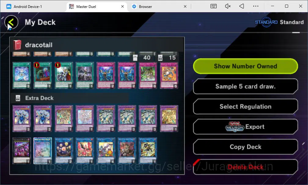 Yu-Gi-Oh! Master Duel Accounts Starter Lv 18 | 18 Deck|Dracotail,  Yummy, Fiendsmith, Resonator, Raidraptor, Etc|Ranked 12