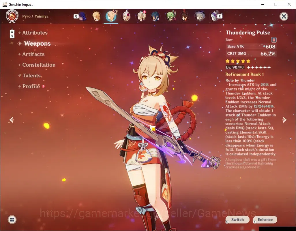 Genshin Impact Accounts ASIA|AR 55|5 Limited + 3 (*5 Weapon)|[Mavuika,Yoim image 4