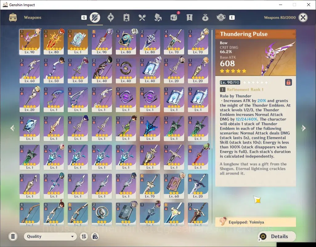 Genshin Impact Accounts ASIA|AR 55|5 Limited + 3 (*5 Weapon)|[Mavuika,Yoim image 5
