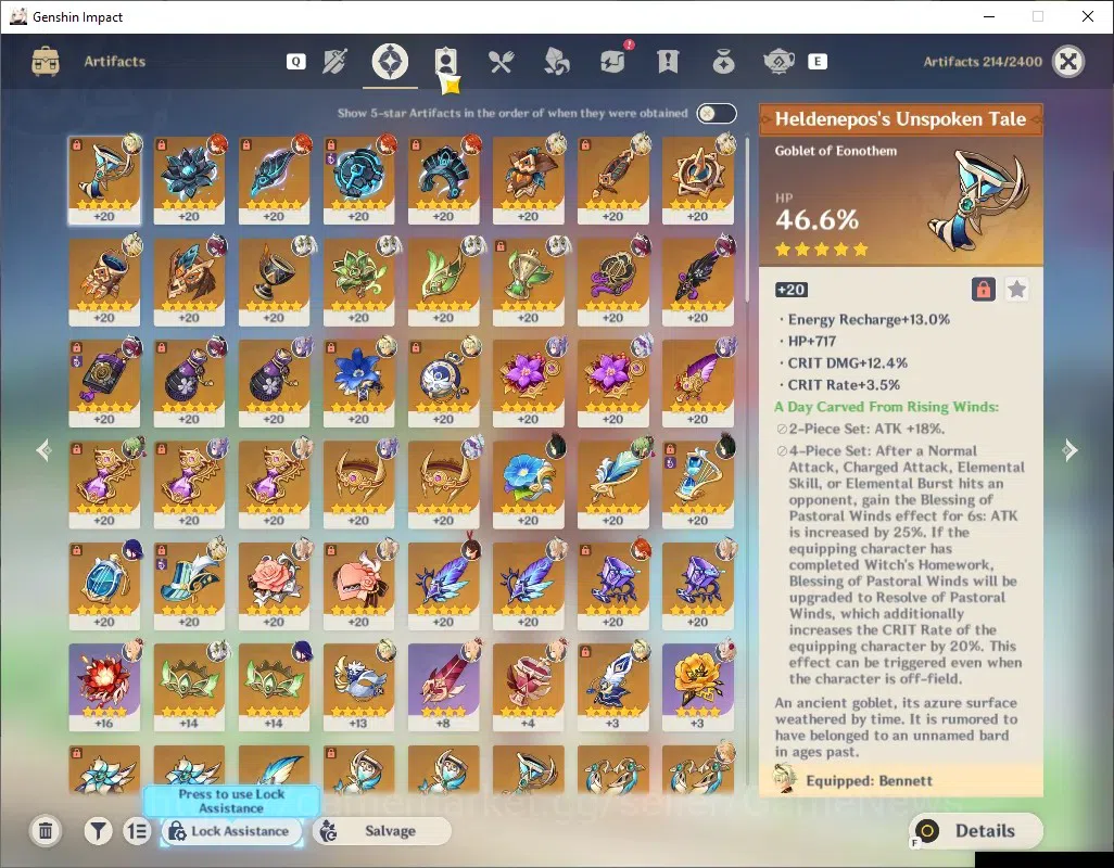 Genshin Impact Accounts ASIA|AR 55|5 Limited + 3 (*5 Weapon)|[Mavuika,Yoim image 6