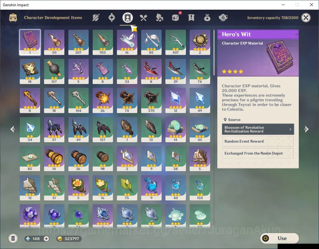 Genshin Impact Accounts End Game ASIA| AR 57|9 Limited +7(*5Weapon)|Yelan+Sign,Nahida,Furina,Cyno,Zhongli,Kokomi |MC 6