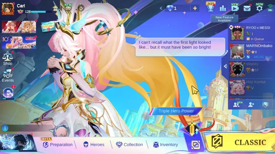 Mobile Legends: Bang Bang Accounts Collector Hero 133 Skin 277|Prime(Yu Zhong),KOF(Karina),Star Hayabusa,Collector 1