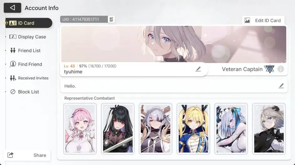 Chaos Zero Nightmare Accounts Global | Lv43 | Heidemarie | Tiphera ME1 | Narja M image 15