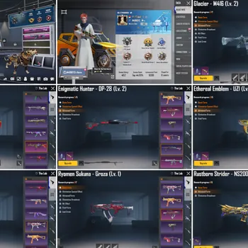 PUBG Mobile Accounts #150 | Lv 74 - 149 Set | M416 Roaring Dragon Lv6 Final Form | M416 Glacier Lv2 | 18 Weapon Lab 2 Kill