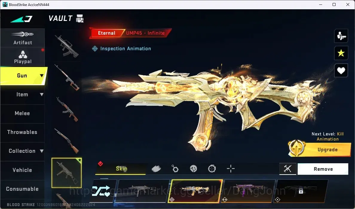 Blood Strike Accounts ASIA | 3 ETERNAL GUN:M4A1, AK47,UMP45 |1 ETERNAL S image 7