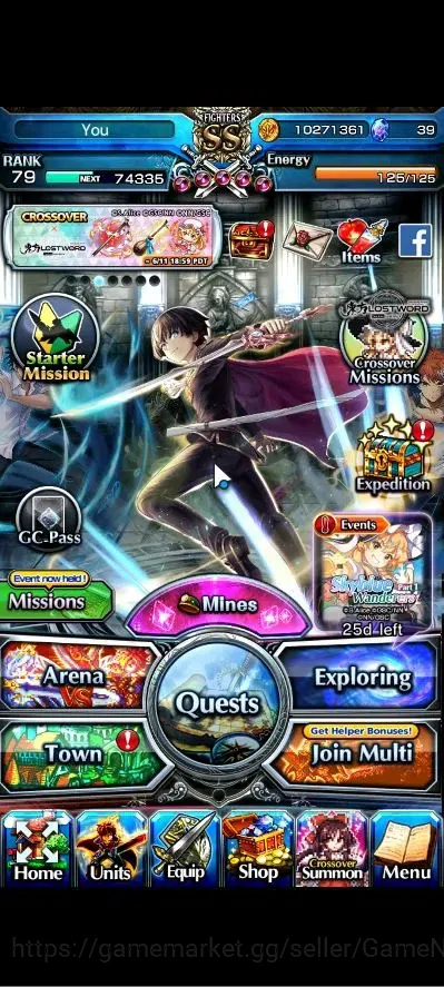Grand Summoners Accounts Global|Rank 79|28 Ascend+8 TW|[2x Fen,LM Isliid,Lu image 1