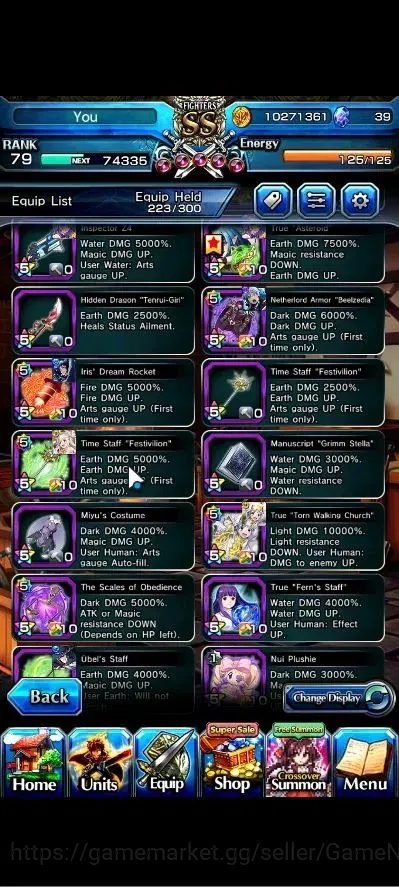 Grand Summoners Accounts Global|Rank 79|28 Ascend+8 TW|[2x Fen,LM Isliid,Lu image 16