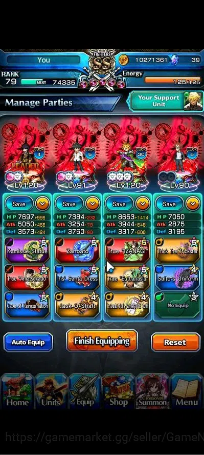 Grand Summoners Accounts Global|Rank 79|28 Ascend+8 TW|[2x Fen,LM Isliid,Lu image 3