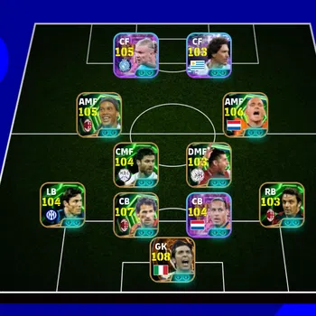 eFootball Accounts Legends & Iconic Players EFOOTBALL 2027 | BIGTIME BUFFON,SHOWTIME E HALLAND,BLITZ W SNEIJDER,BARESSI,V