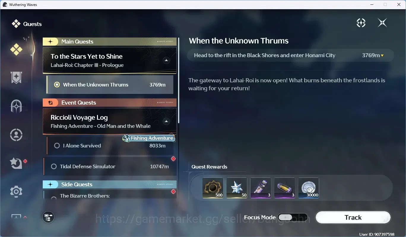 Wuthering Waves Accounts Starter SEA|UL46 | Rank 5 |2 Char Limited [Luno Rc5 + Sign] + Rebecca|Mc Male|TakeMail WW104B 11
