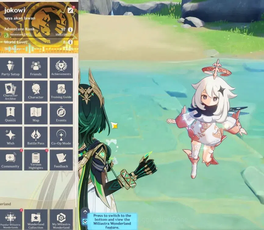 Genshin Impact Accounts Mid Game ASIA|AR 57|7 Limit+4(*5 Weapon)|Well Build|Nefer 1