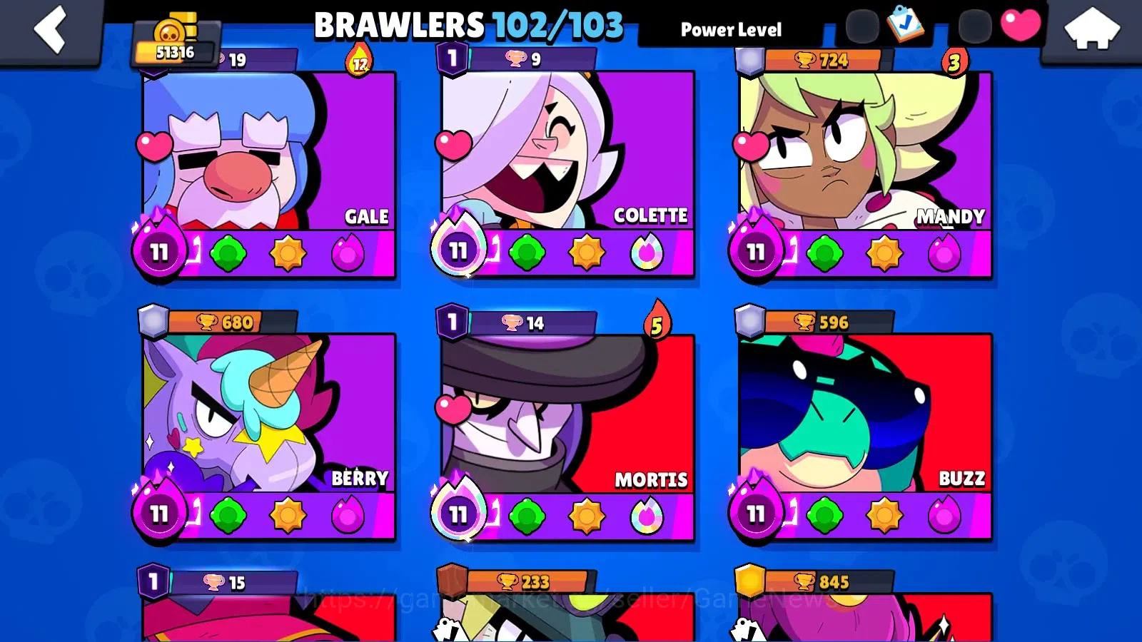 Brawl Stars Accounts 51316 Trophy|102 Brawlers 35 Max|UL(KAZE,SIRIUS)|L image 11