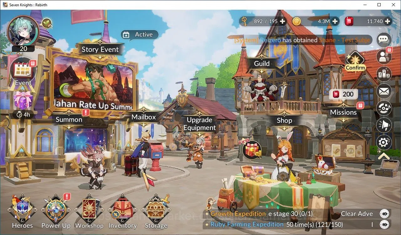 Seven Knights Re:Birth Accounts [Re:BIRTH] | Global |4 Legendary+11K Ruby |181 HSV image 2