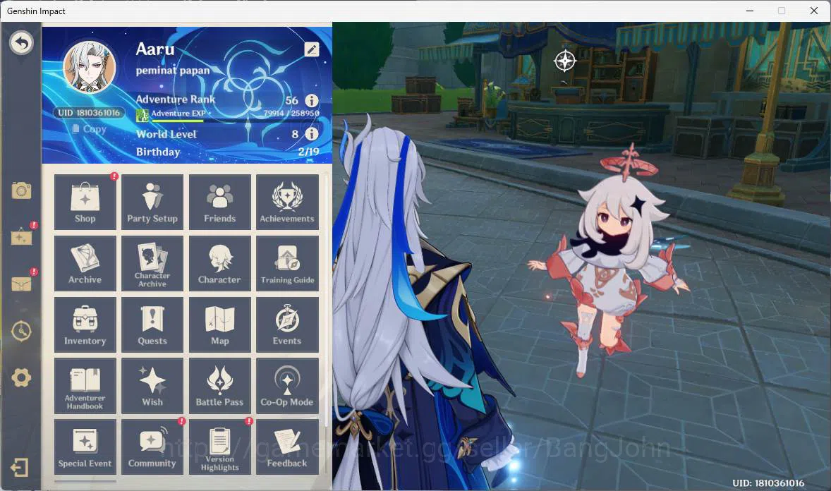 ASIA | AR 56| good ACC, neuvillette, furina, bennet, arlecchino, jean, ETC more detail check SS GI049B Genshin Impact Others ASIA | AR 56| good ACC, neuvillette, furina, benne image 1