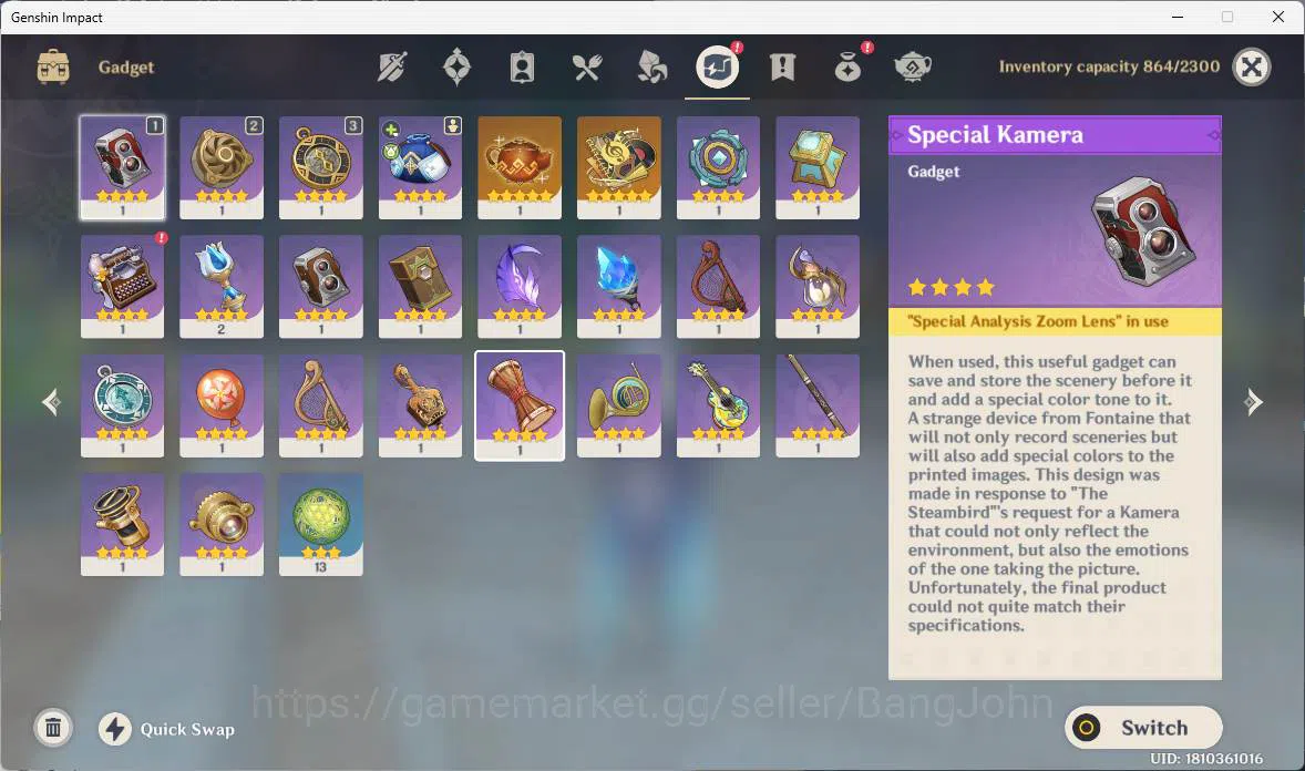 Genshin Impact Accounts Others ASIA | AR 56| good ACC, neuvillette, furina, bennet, arlecchino, jean, ETC more detail check 17