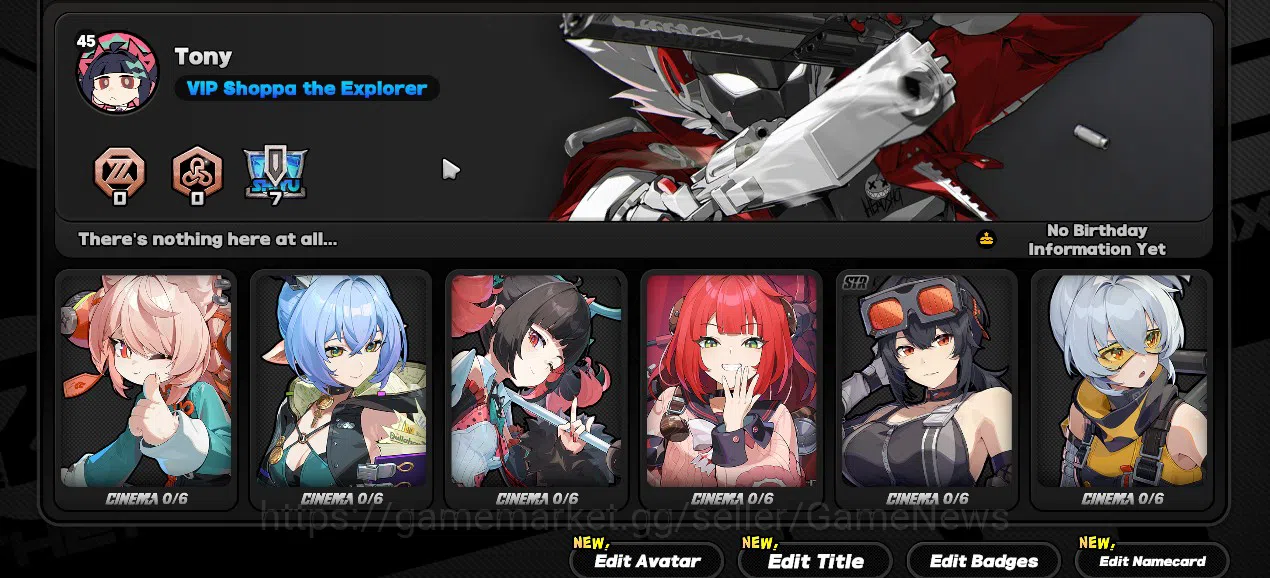 Zenless Zone Zero Accounts ASIA|IK 45|S2 CH1|4 Limit[(NangongYU +Sign,Lucia,Y image 3