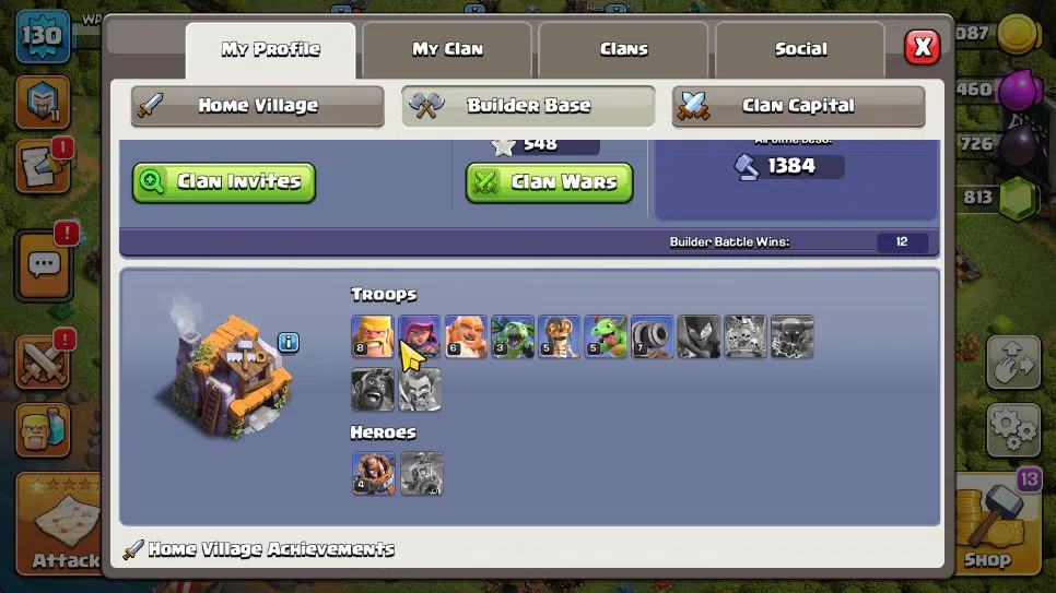 Clash of Clans Accounts TH 13 - BH 5 | Limited Skin | LV 130 | HH 7 |BK 51 image 10