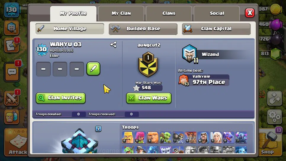 Clash of Clans Accounts TH 13 - BH 5 | Limited Skin | LV 130 | HH 7 |BK 51 image 13