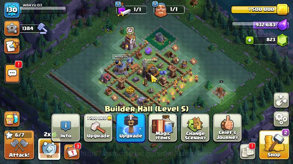 Clash of Clans Accounts TH 13 - BH 5 | Limited Skin | LV 130 | HH 7 |BK 51 image 9