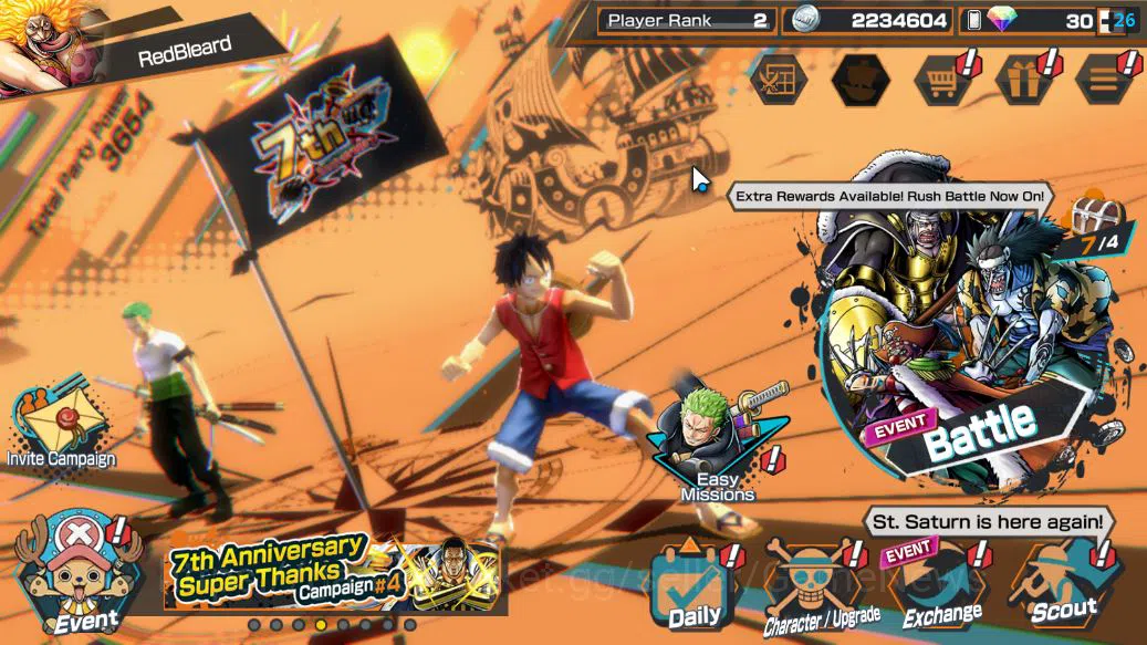 Global|5 EX| TFE Marshal D.Teach,KING D.Roger,Blackbeard Kuzan,HP Charlotte Linlin,Etc|GF 600|Rank 2|LogBandai|CheckSS(OPBR1923) One Piece Bounty Rush Accounts Starter Global|5 EX| TFE Marshal D.Teach,KING D.Roger,Blackbeard Kuzan,HP Charlotte
