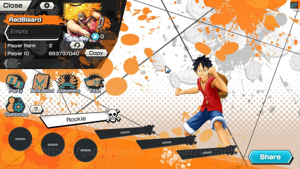One Piece Bounty Rush Accounts Starter Global|5 EX| TFE Marshal D.Teach,KING D.Roger,Blackbeard Kuzan,HP Charlotte 2