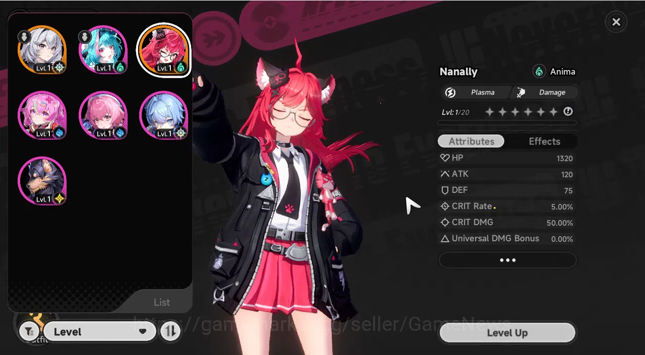 Neverness to Everness Accounts GLOBAL EU|HL3|1 SSR (Nanally)+1 Selector|5 SR (Min image 2