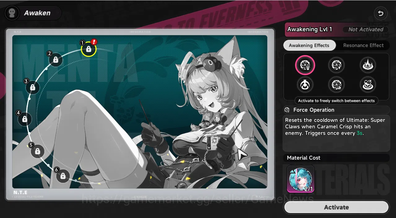 Neverness to Everness Accounts GLOBAL EU|HL3|1 SSR (Nanally)+1 Selector|5 SR (Min image 5