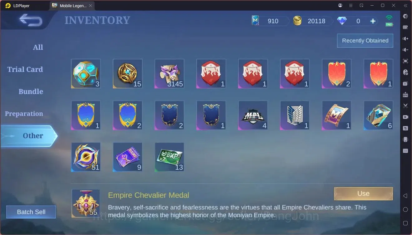 Mobile Legends: Bang Bang Accounts GLOBAL Hero 126 Skin 235 |Prime granger|Luckybox a image 8