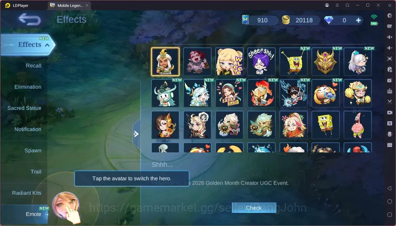 Mobile Legends: Bang Bang Accounts GLOBAL Hero 126 Skin 235 |Prime granger|Luckybox a image 9
