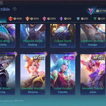 Mobile Legends: Bang Bang Collector GLOBAL Hero 126 Skin 235 |Prime granger|Luckybox a image 1