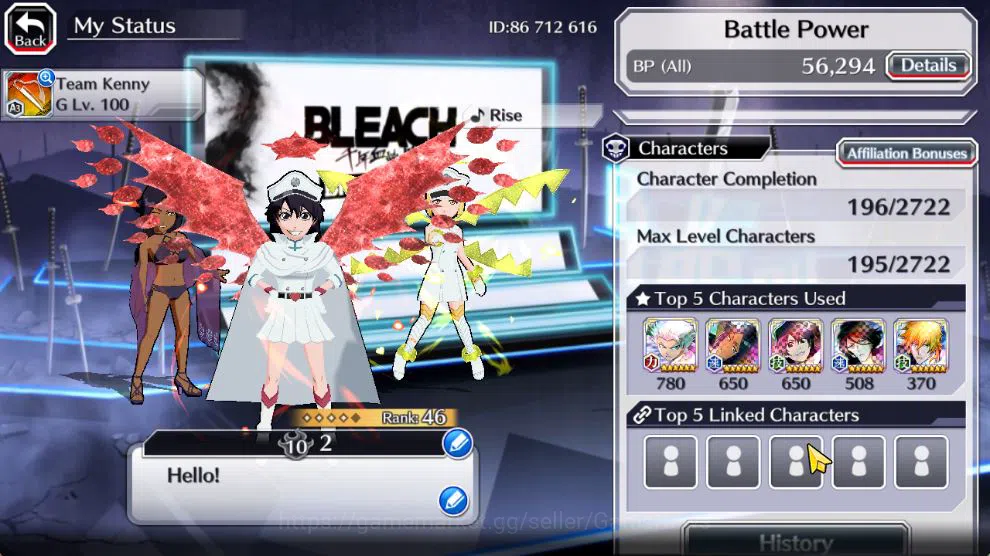 Bleach: Brave Souls Accounts [GLOBAL]6K Orbs+Fresh All Story|TYBW26[Bambietta,L image 3