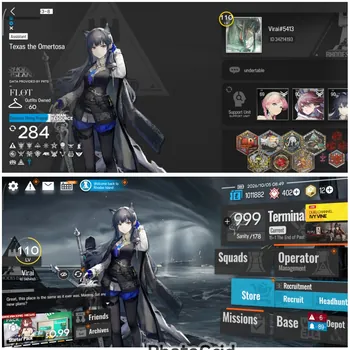 Arknights Accounts Mid-Tier #A179 [Global] Level 110 | 284 Operators, 6 Operator MAX Lv90 | 14 Limited NEW Wang, Kirin Pot3