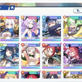 Stella Sora Accounts GLOBAL Lv40| 12 SSR 5 Limit (ChitoseT2,Fuyuka,Shia image 1